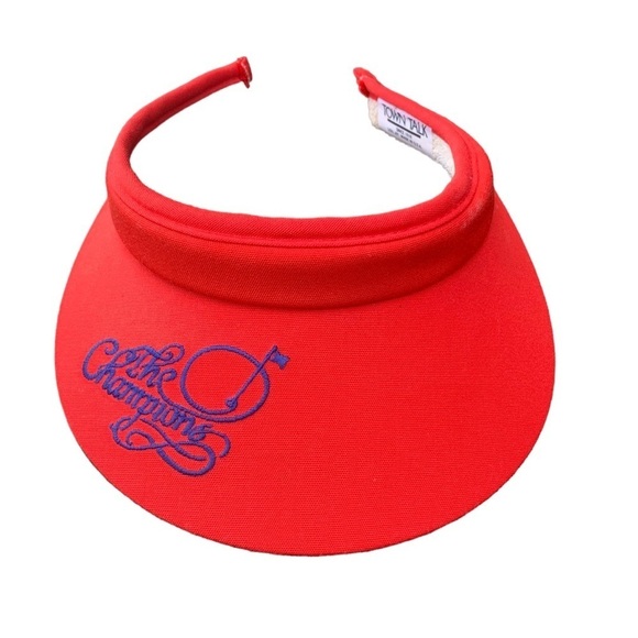 Vintage Ladies Golf Visor The Champions Embroidered 80s 90s Hat Cap Kentucky - Picture 1 of 4